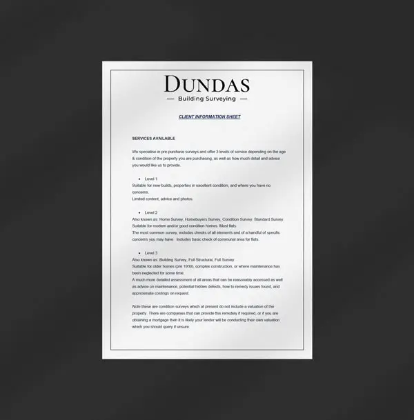 Client Information Sheet preview